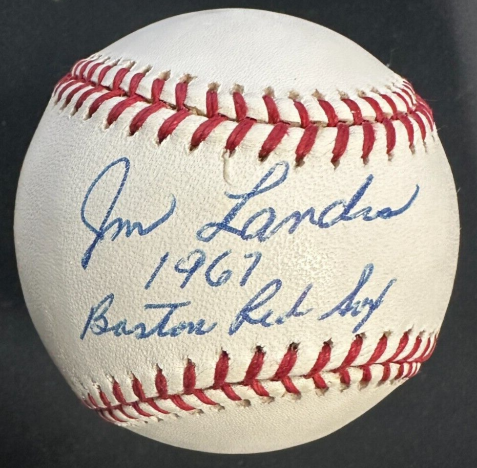 Jim Landis Autographed Official Major League Baseball W/ 1967 Red Sox Insc JSA