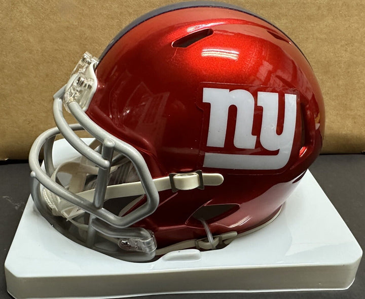 Lawrence Taylor Signed New York Giants Speed Alternate Flash Mini Helmet JSA