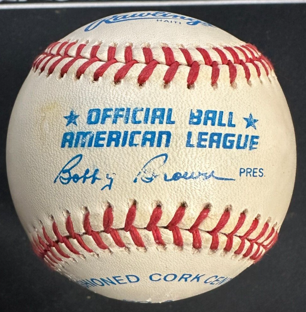 Rocky Colavito Autographed Official American League Baseball Indians