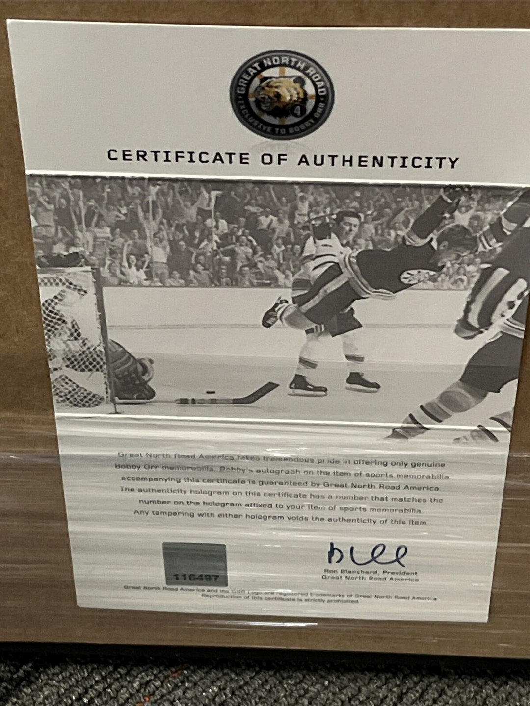 Bobby Orr Signed Framed Jersey Boston Bruins Great North Road Certified HOF
