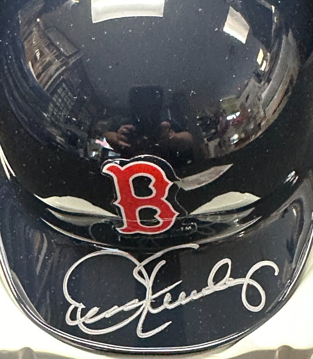 Dennis Eckersley Autographed Boston Red Sox Mini Batting Helmet HOF
