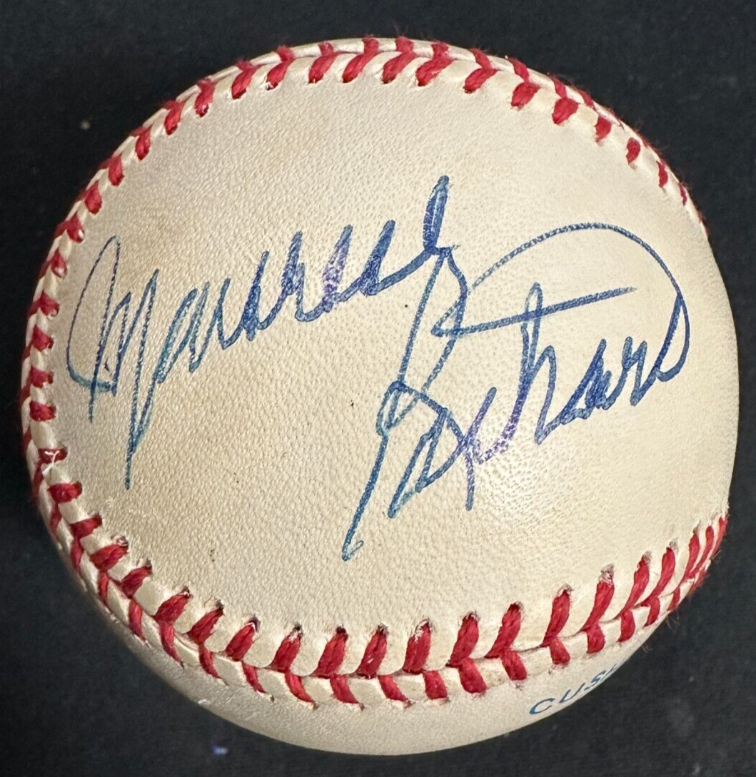 Maurice Richard Autographed Official American Baseball Canadiens BAS HOF