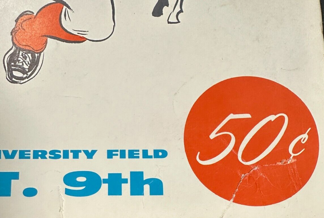 Sept 9, 1960 Boston Patriots Vs Denver Broncos Program & Ticket First AFL Game