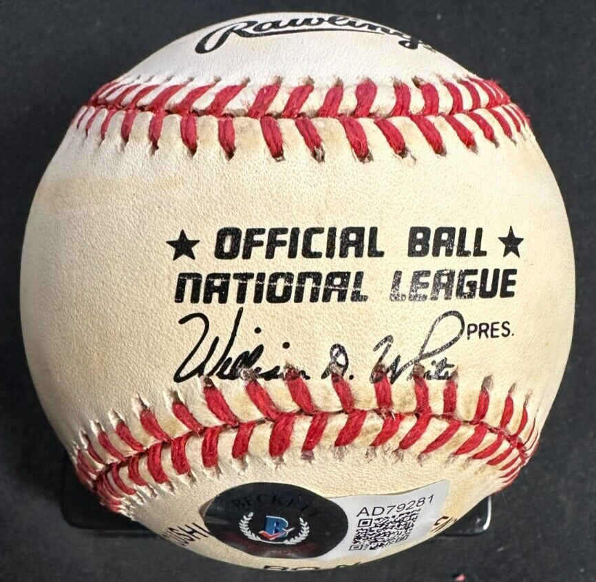 Dick Allen Autographed National League Baseball BAS Phillies