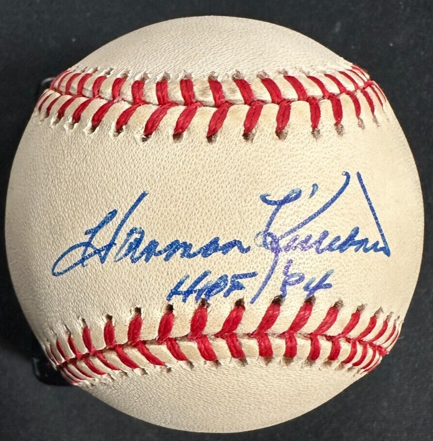 Harmon Killebrew Autographed National League Baseball W/ HOF 84 Insc