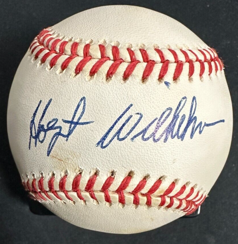 Hoyt Wilhelm Autographed National League Baseball HOF White Sox