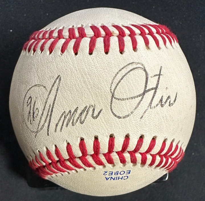 Amos Otis Autographed Baseball Kansas City Royals