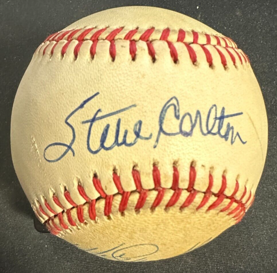 Steve Carlton, Mike Schmidt & Pete Rose Autographed ONL Baseball JSA Phillies