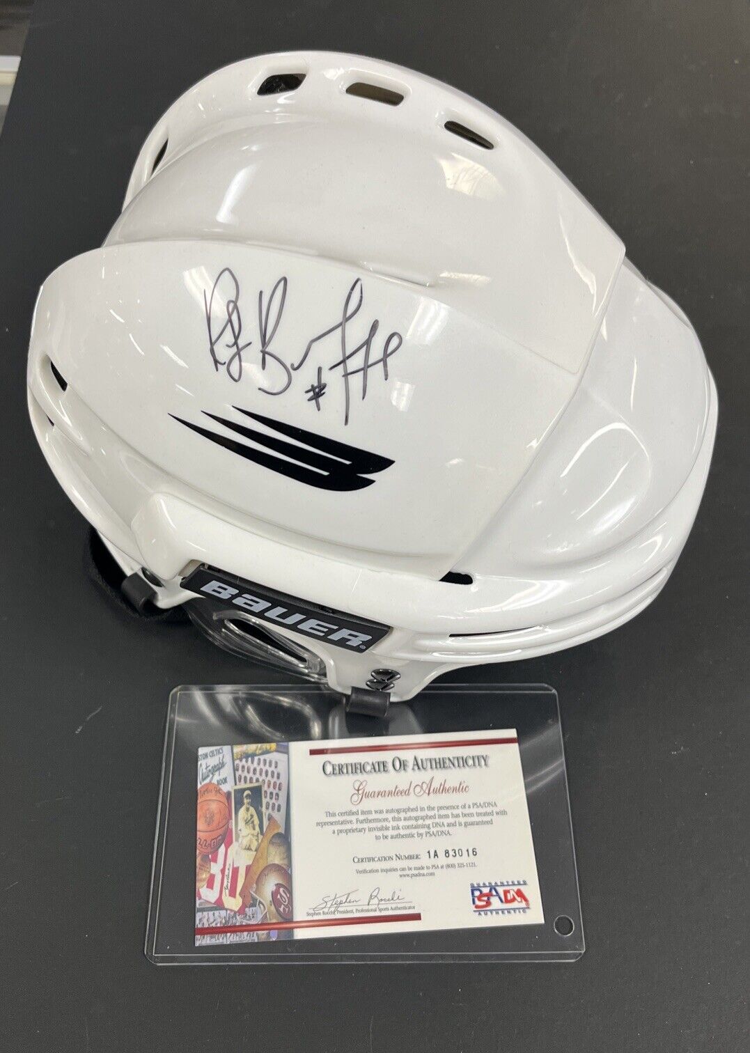 Ray Bourque Signed Full Size Bauer Helmet Boston Bruins PSA DNA Certified