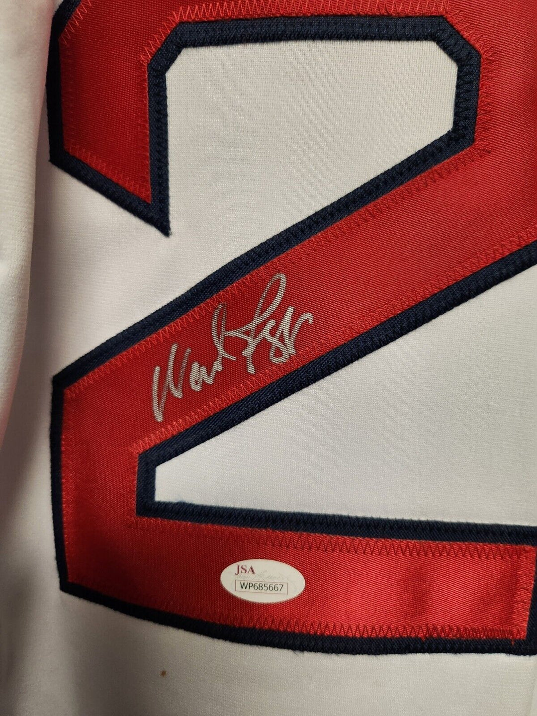 Wade Boggs Autographed Boston Red Sox Home Jersey JSA HOF