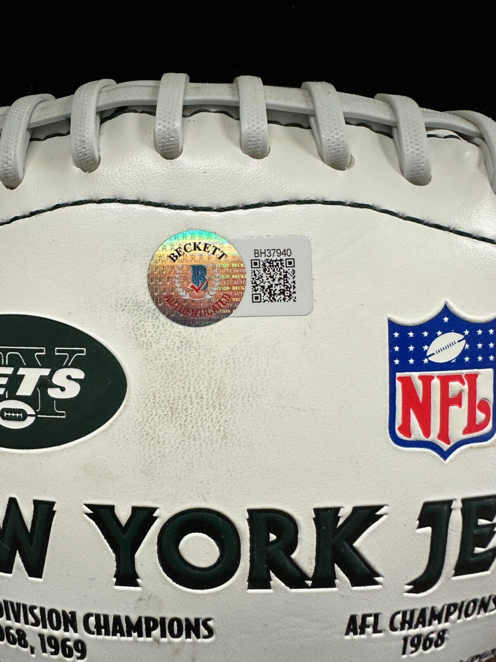 Joe Namath Autographed New York Jets Limited Edition Football HOF NFL BAS