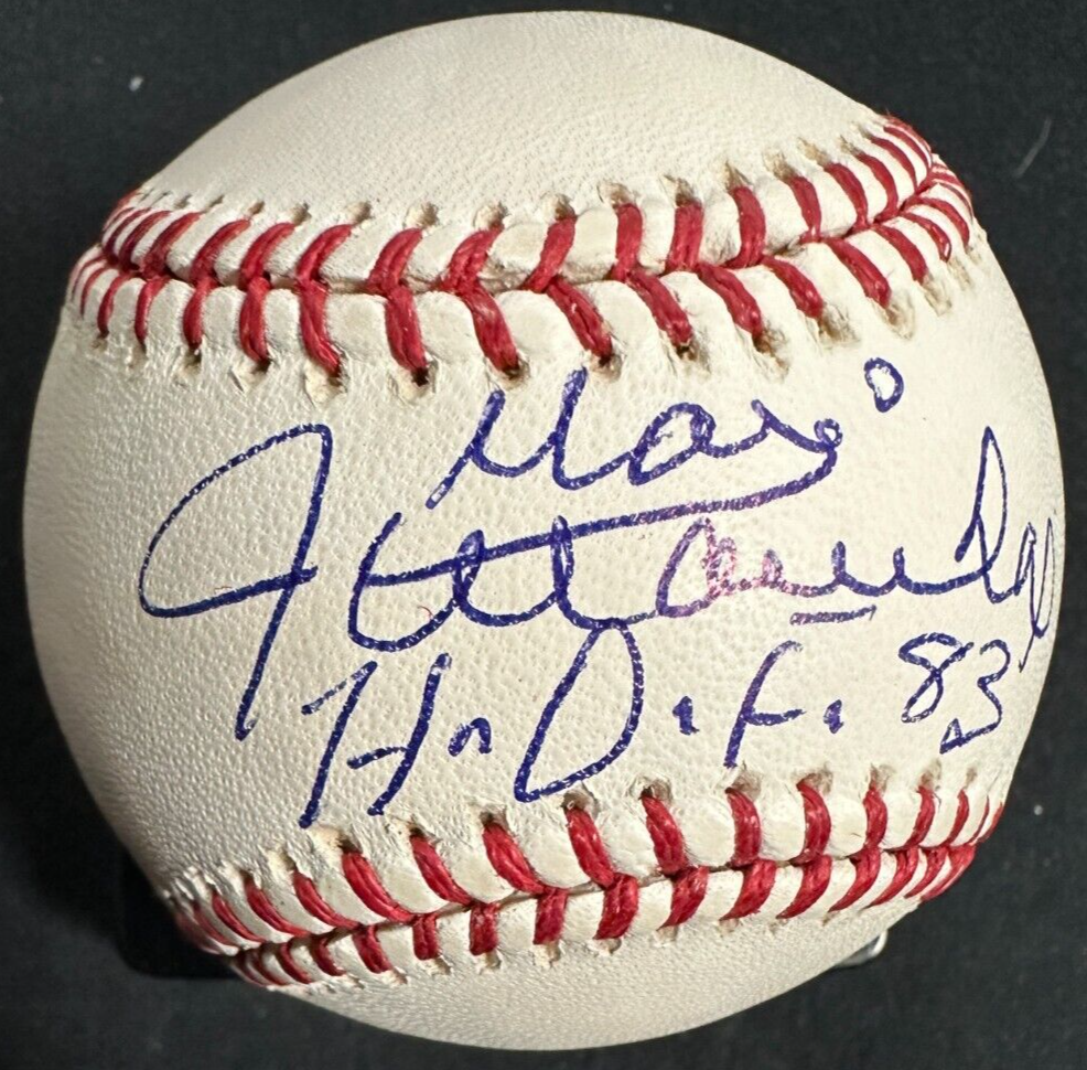 Juan Marichal Autographed Major League Baseball W/ HOF 83 Giants