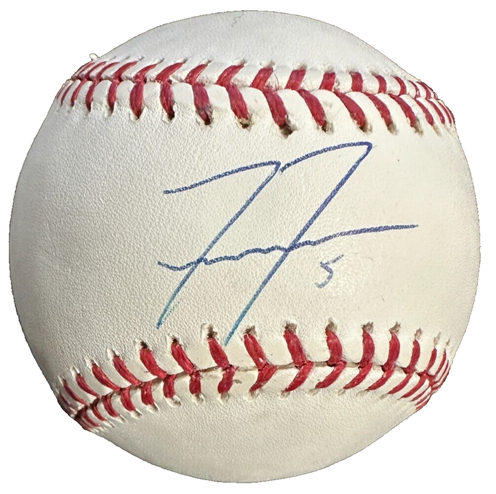 Freddie Freeman Autographed OML Baseball Braves Dodgers Fanatics COA