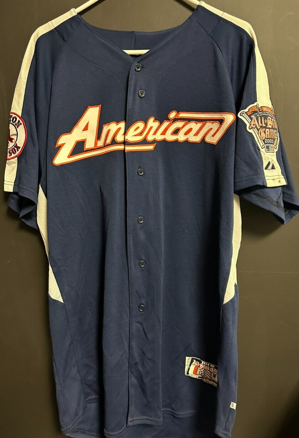 2005 Terry Francona Game Worn American League MLB All-Star Game Jersey Detroit