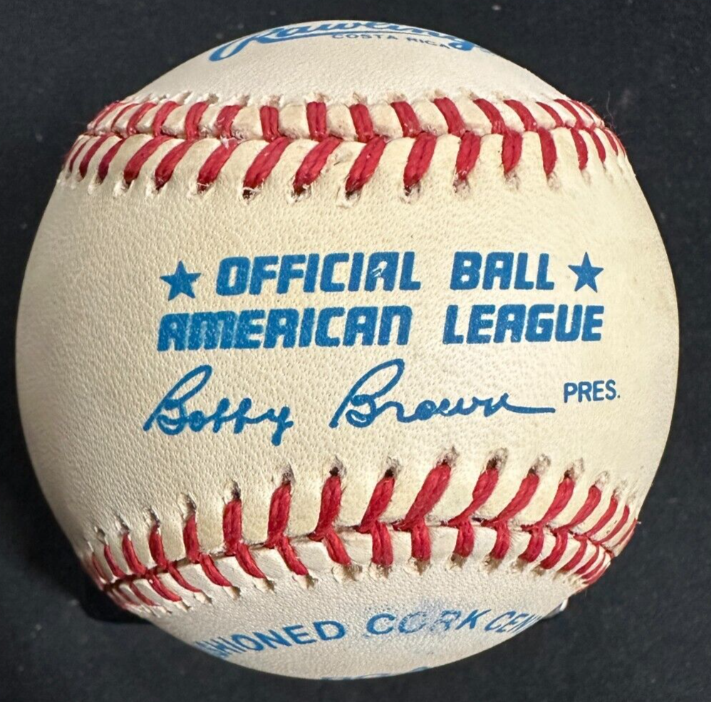 Rollie Fingers Autographed American League Baseball W/ HOF 92 Insc