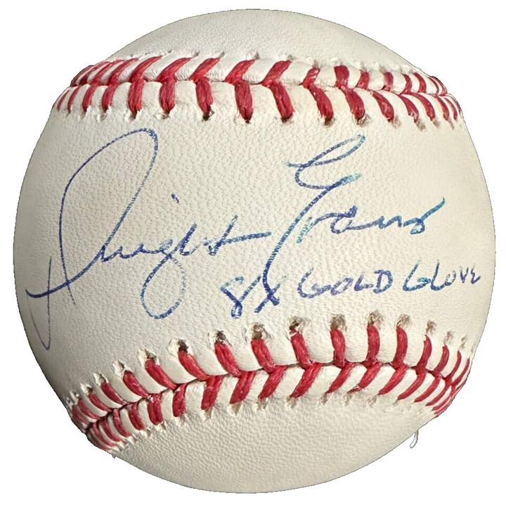 Dwight Evans Autographed OML Baseball W/ 8x Gold Glove Insc Red Sox Fanatics
