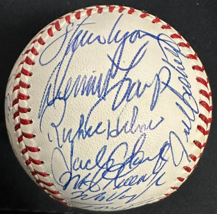 1991 Boston Red Sox Team Autographed Baseball Clemens Boggs Boddicker
