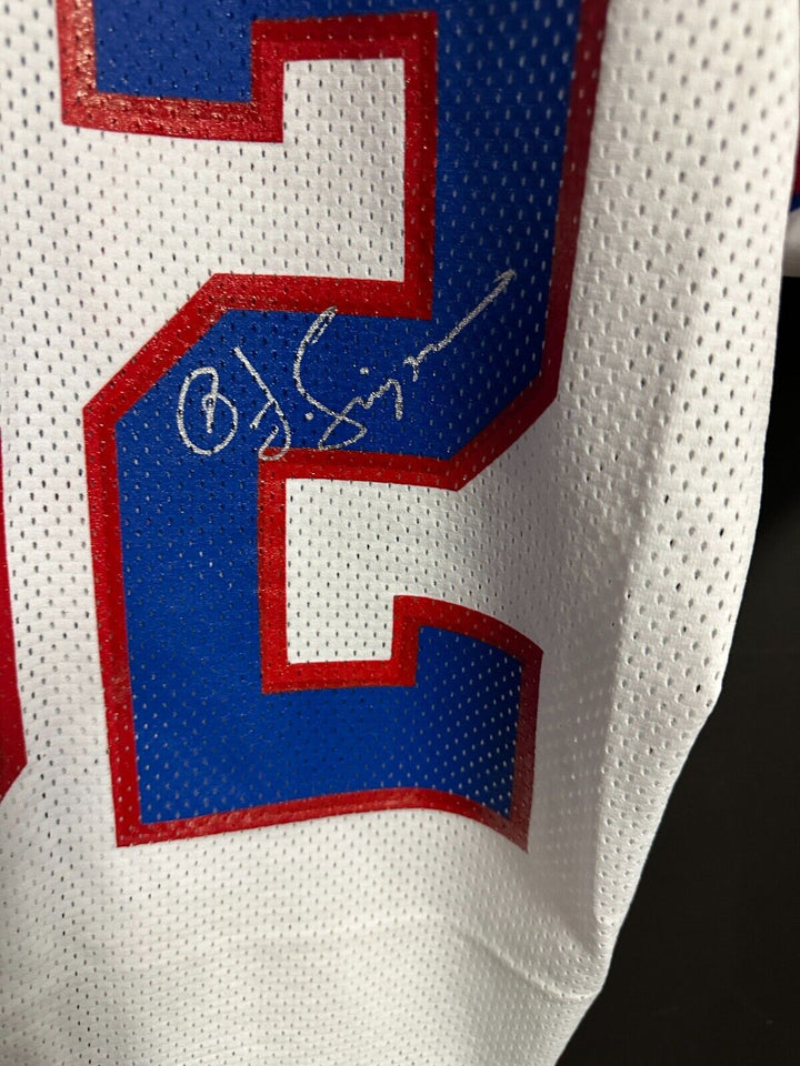 O.J. Simpson Autographed Buffalo Bills Authentic Jersey HOF BAS