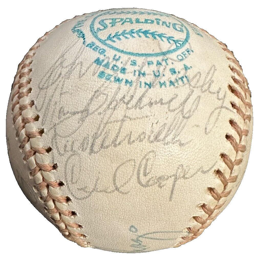 1975 Boston Red Sox Team Autographed MacPhail Baseball Rice Lynn Evans Tiant BAS