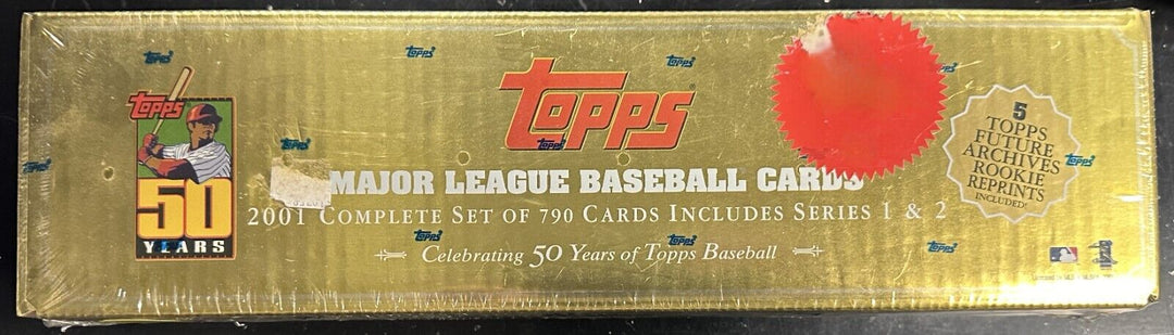 2001 Topps MLB Baseball Cards Sealed Set Gold Box Series 1 2 Ichiro RC