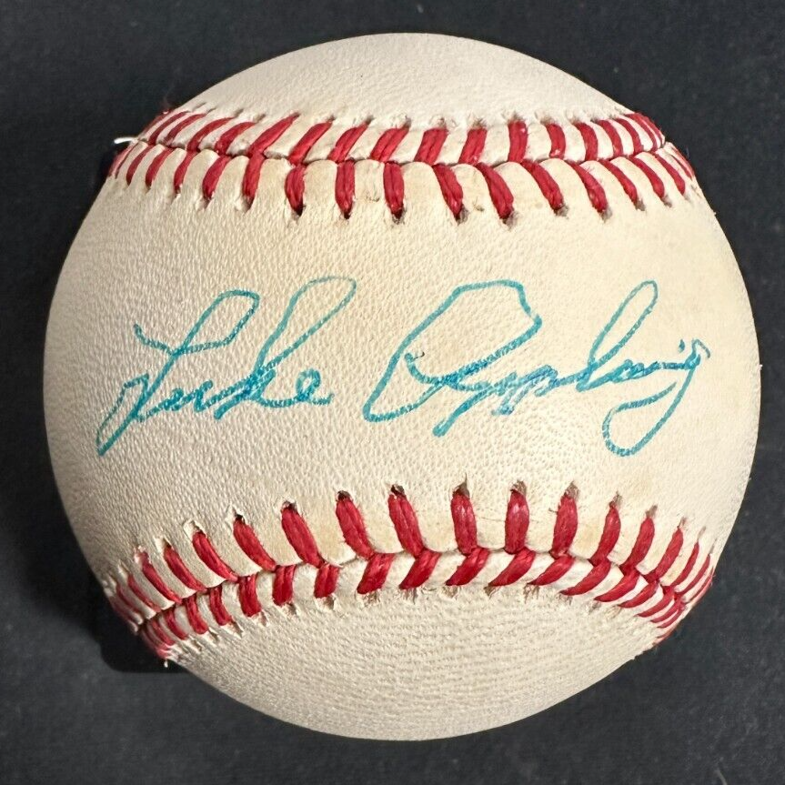 Luke Appling Autographed American League Baseball HOF White Sox