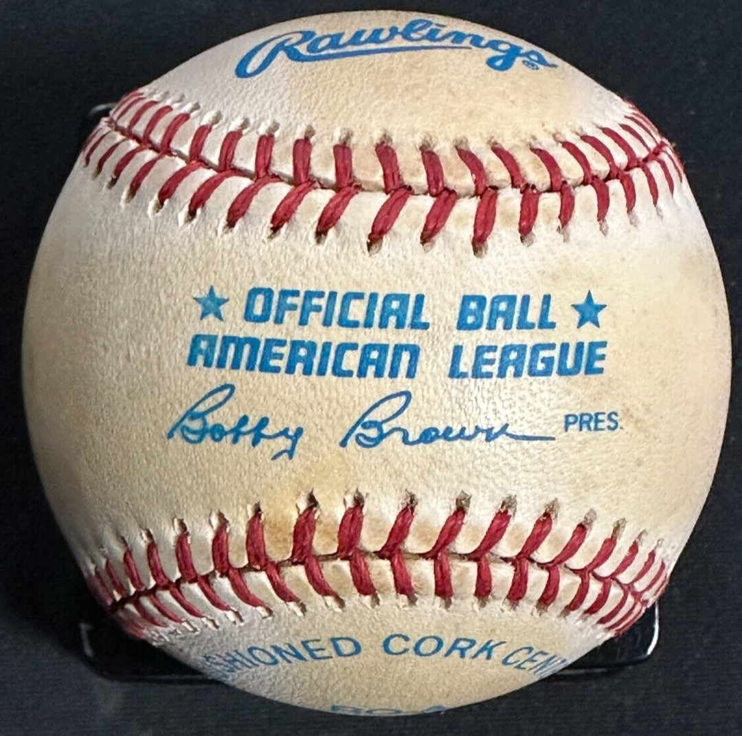 Kirk Gibson Autographed Bobby Brown American League Baseball