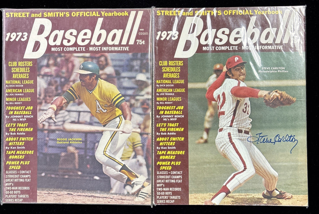 Street & Smith Yearbooks 1973 Baseball Steve Carlton Reggie Jackson