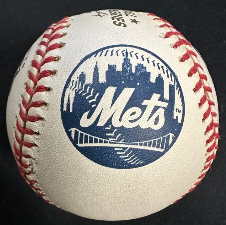 John Franco Autographed 2001 World Series Baseball Yankees Vs Mets BAS