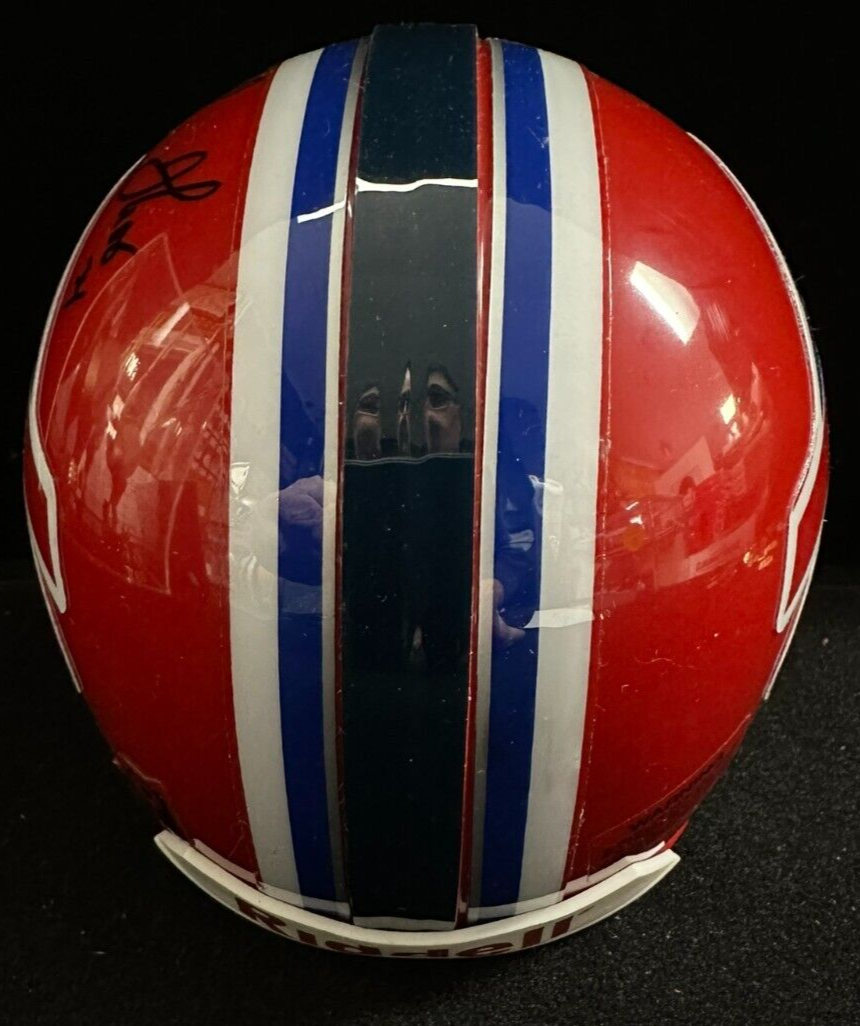 Thurman Thomas Autographed Buffalo Bills Riddel Mini Helmet HOF NFL