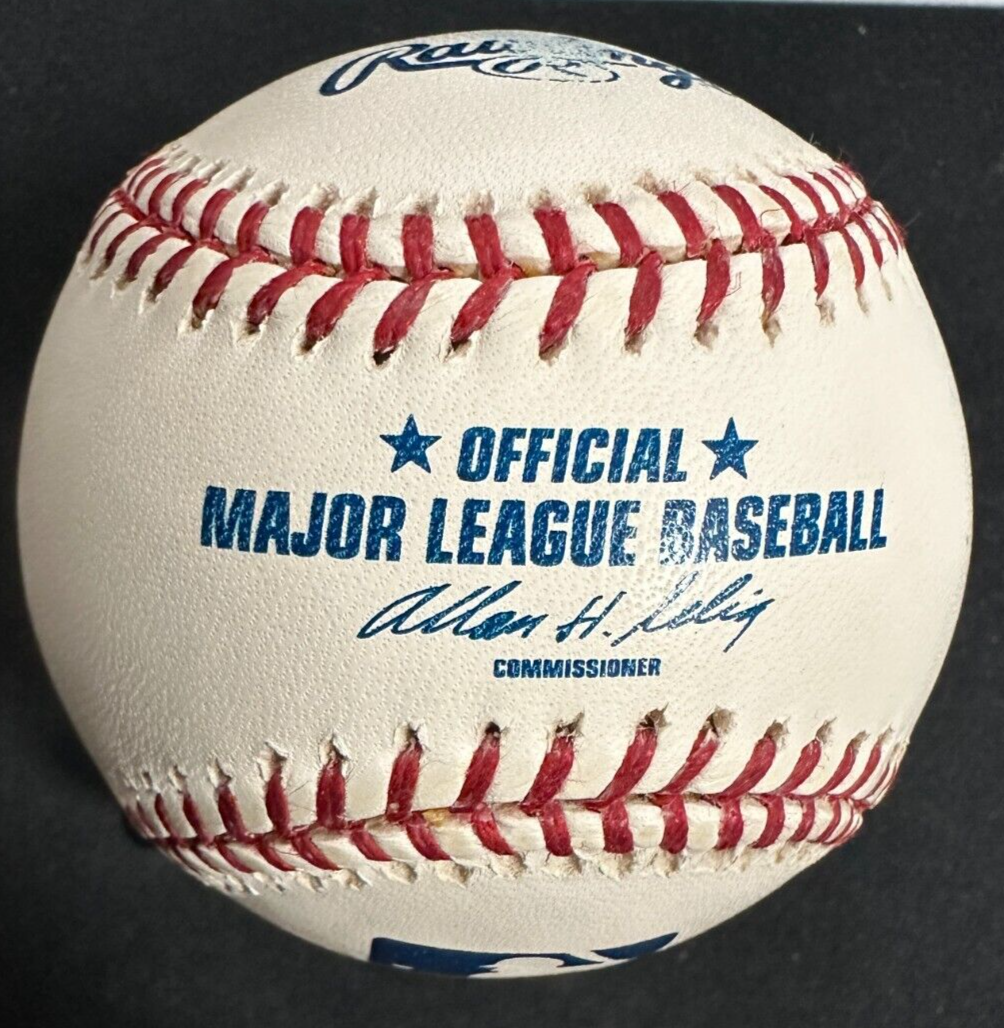 Ozzie Smith Autographed Major League Baseball W/ HOF  02 St. Louis Cardinals