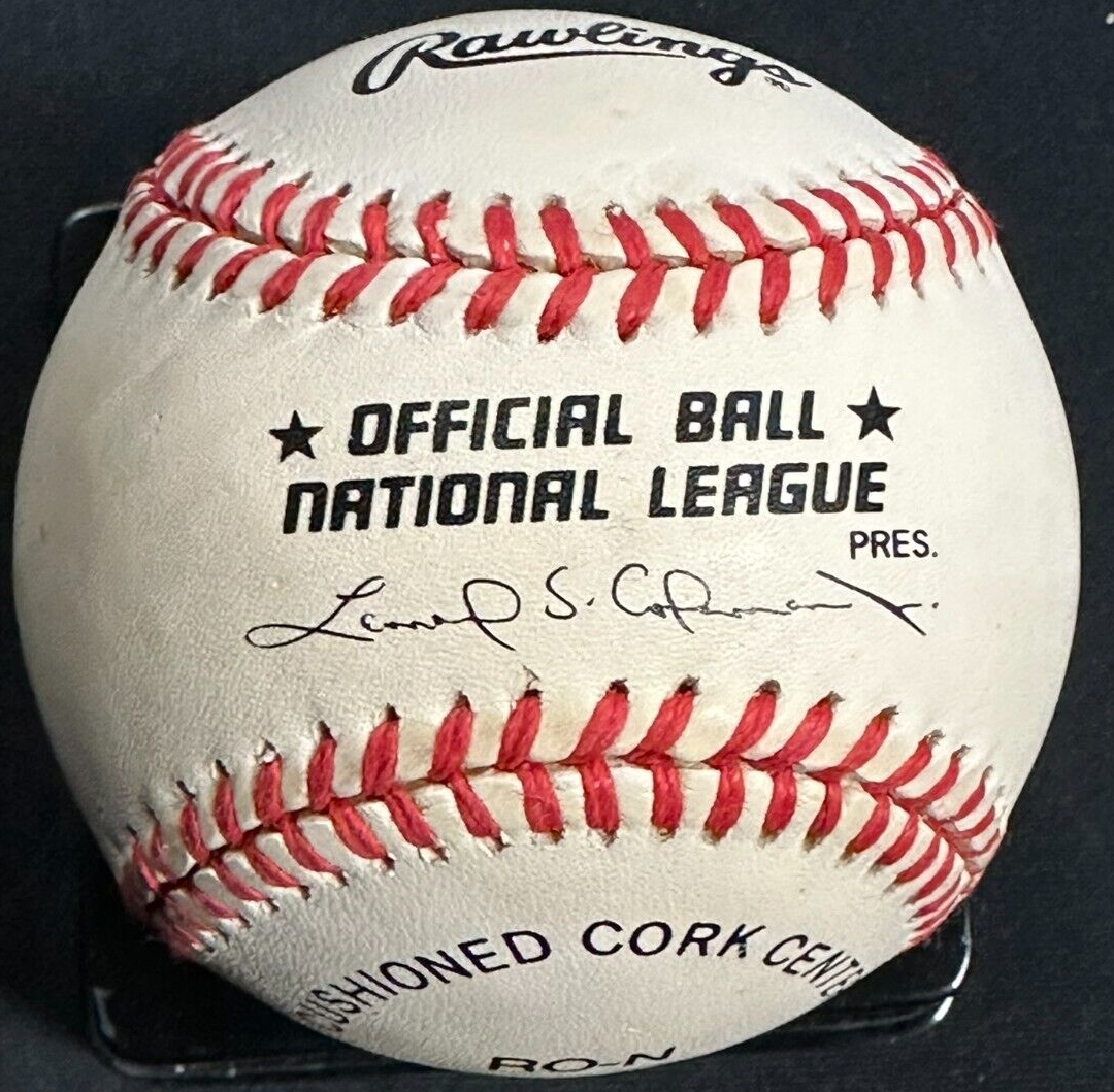 Steve Carlton Autographed W/ 329 Wins Official National League Baseball HOF
