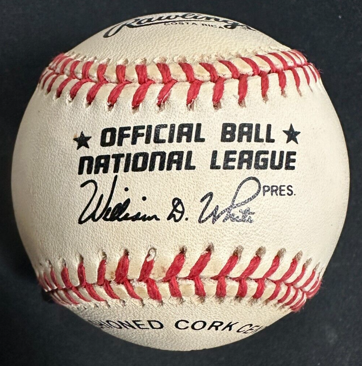 Stan Musial Autographed National League Baseball HOF Cardinals BAS
