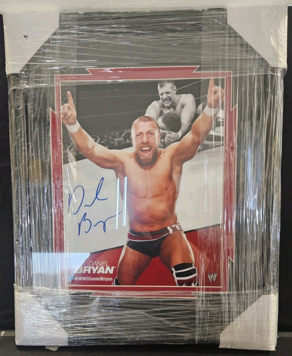 Daniel Bryan Signed Framed WWE Wrestling Photo