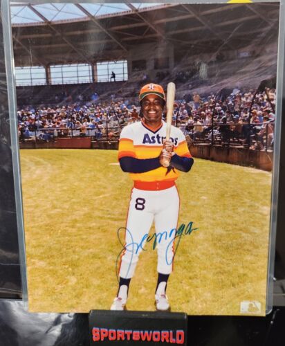 Joe Morgan Signed 8x10 Photo Houston Astros Cincinnati Reds HOF COA