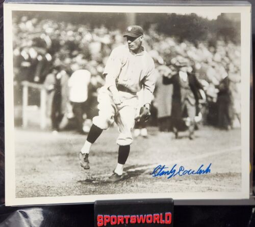 Stanley Coveleski Signed 8x10 Photo Washington Senators Indians HOF COA