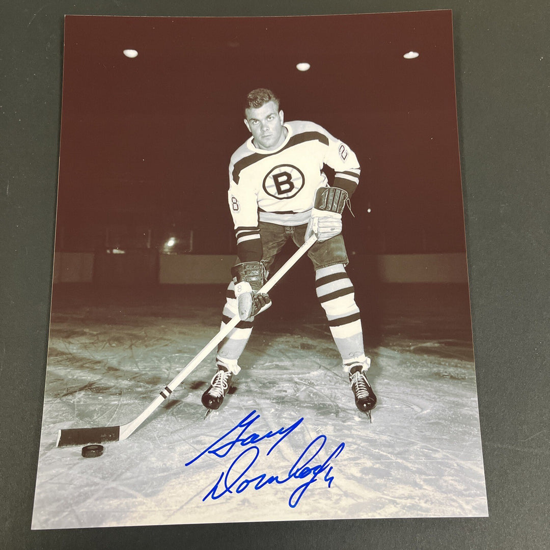 Gary Dornhoefer Signed 8x10 Boston Bruins Sportsworld