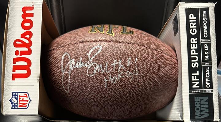 Jackie Smith Autographed Wilson NFL Super Grip Football W/ HOF 94 Cardinals