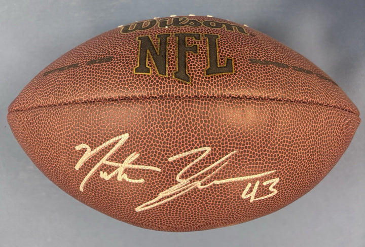 Nate Ebner Signed Wilson Football New England Patriots Sportsworld COA