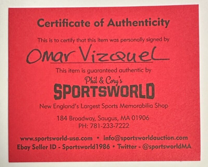 Omar Vizquel Autographed Official 1999 All-Star Game Baseball Indians