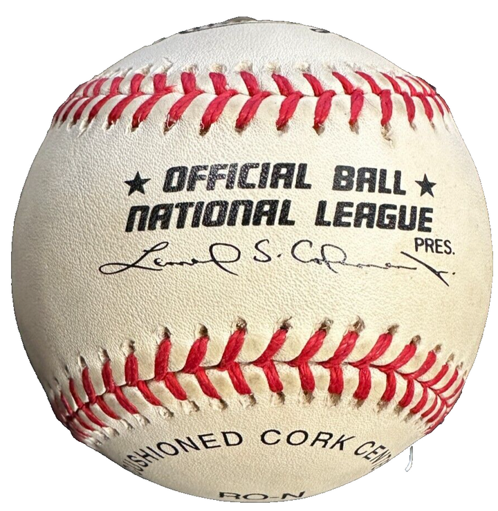 Stan Musial Autographed ONL Baseball W/ The Man & HOF 69 Insc BAS Cardinals