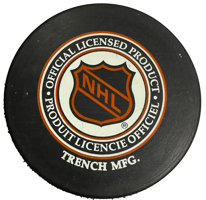 Gump Worsley Autographed Montreal Canadiens Hockey Puck HOF NHL