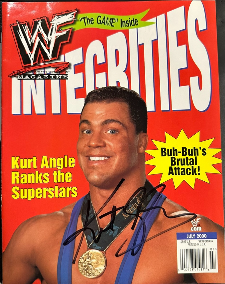 Rob Van Dam Autographed July 2000 Issue of WWF Wrestling Magazine
