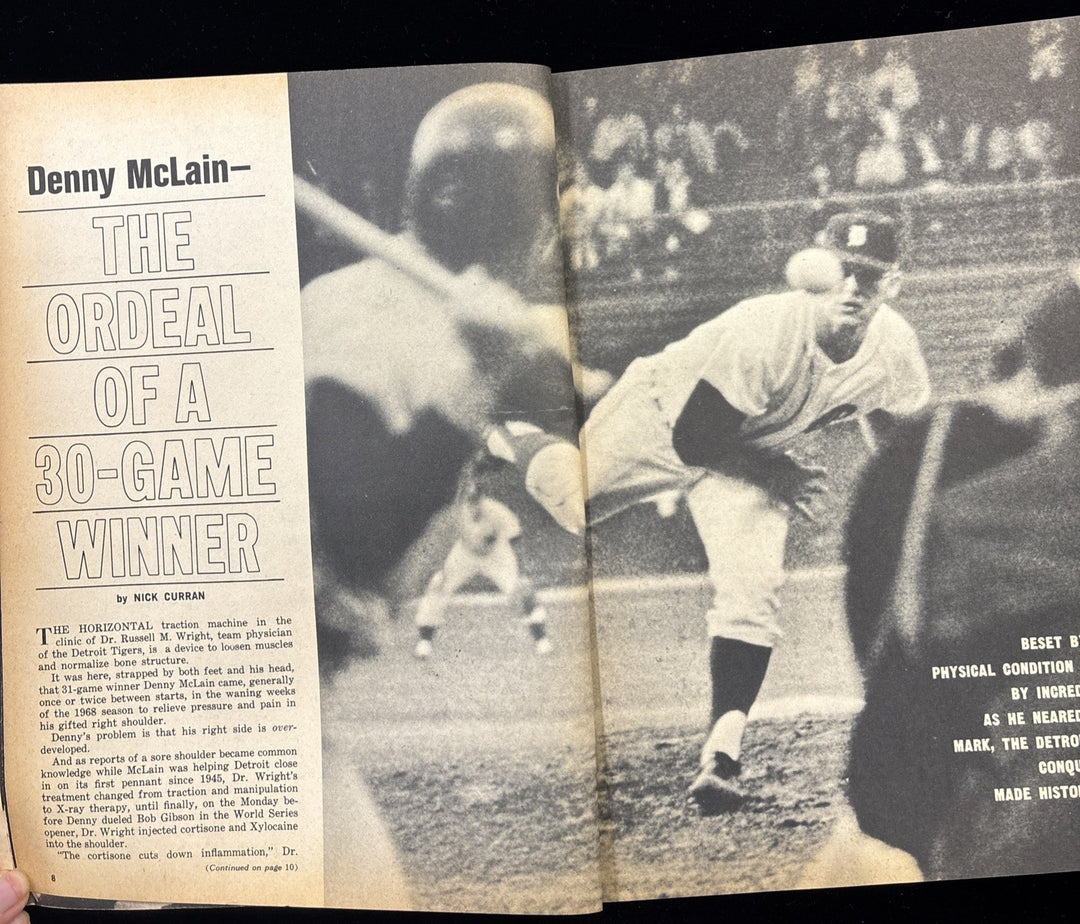 Baseball Sports Stars Of 1969 Spring Magazine Denny McLain Cover