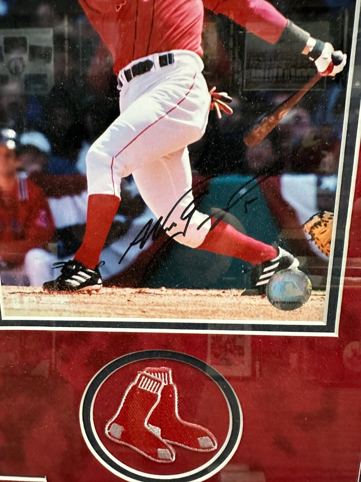 Nomar Garciaparra Autographed 8x10 Photo Boston Red Sox Framed