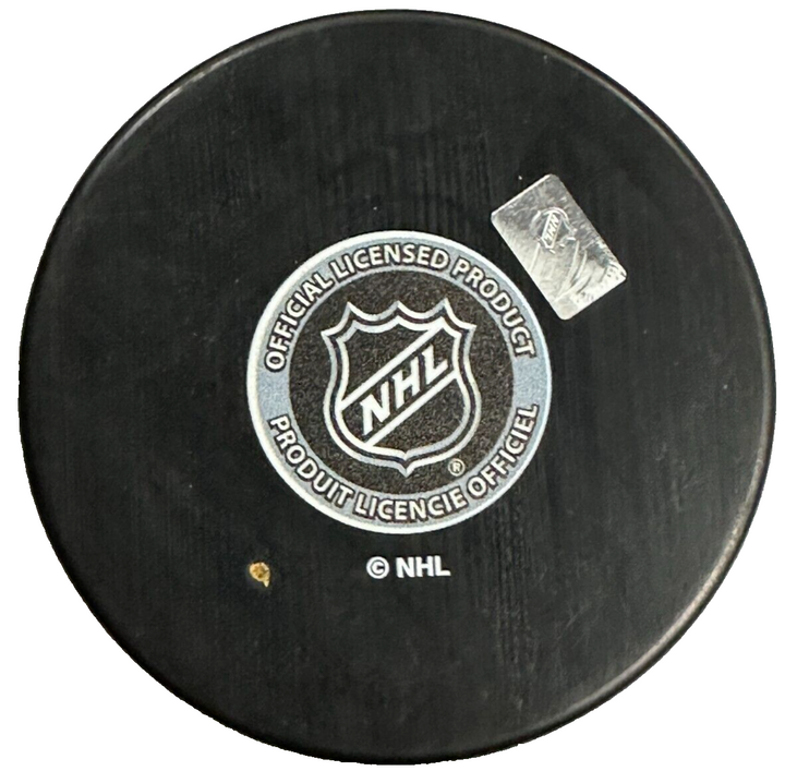 Grant Fuhr Autographed Edmonton Oilers Hockey Puck W/ 5x SCC Insc NHL