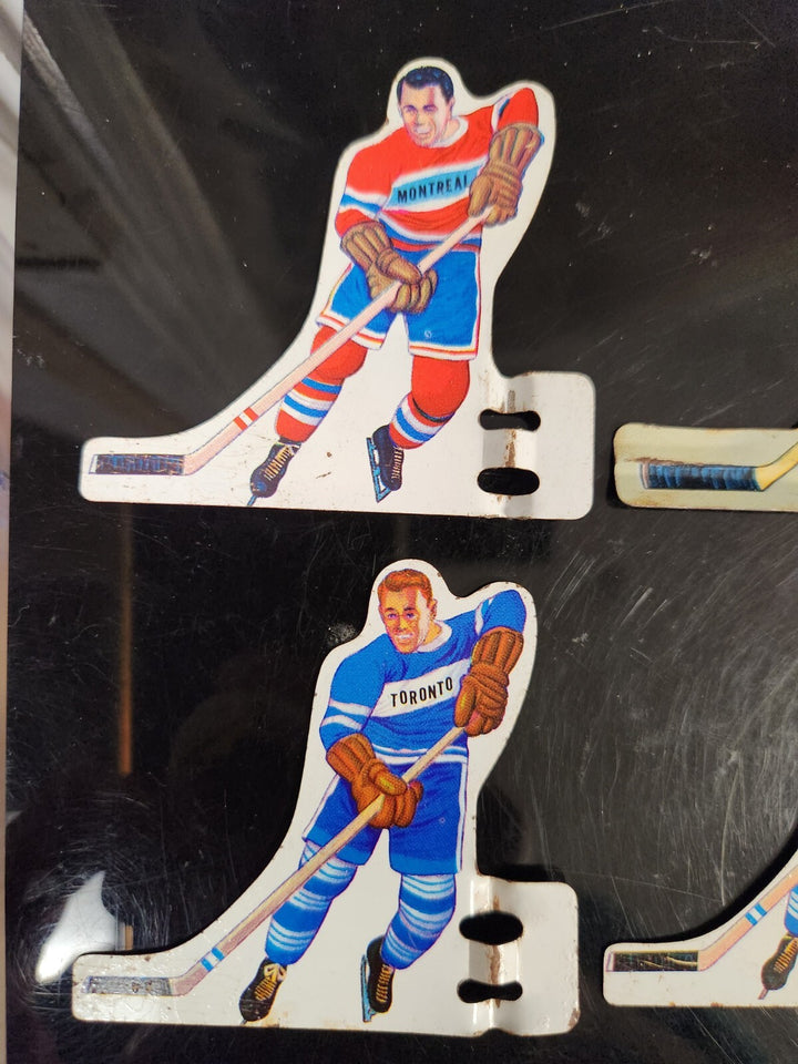 Lot Of 6 Vintage Munro Tabletop Hockey Player Replacements 4 Montreal 2 Toronto