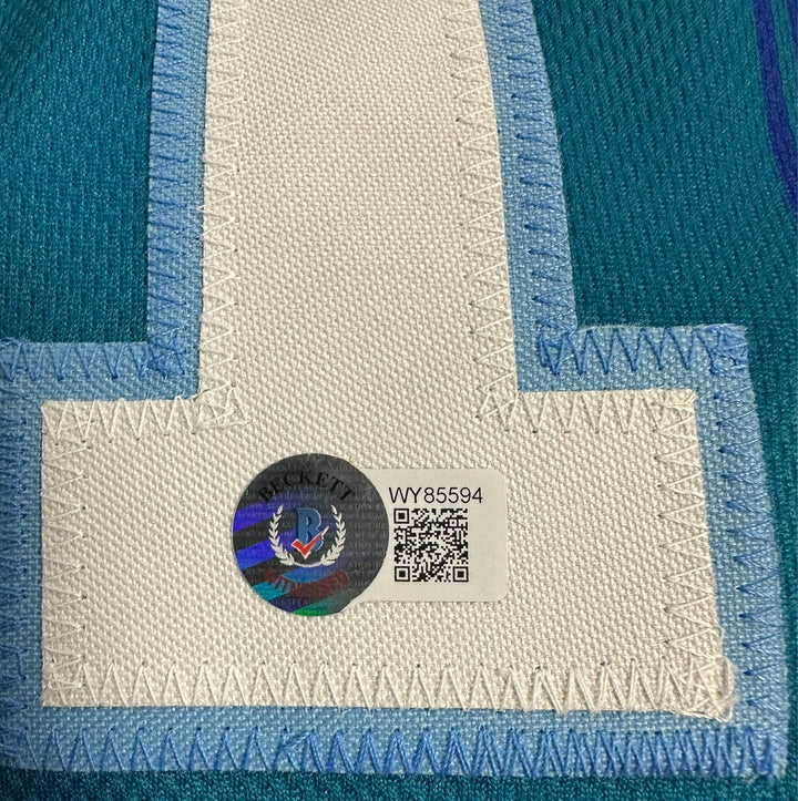 Baron Davis Autographed Charlotte Hornets Replica Jersey BAS