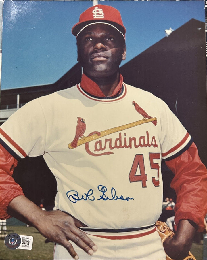 Bob Gibson Autographed St. Louis Cardinals 8x10 Photo BAS HOF