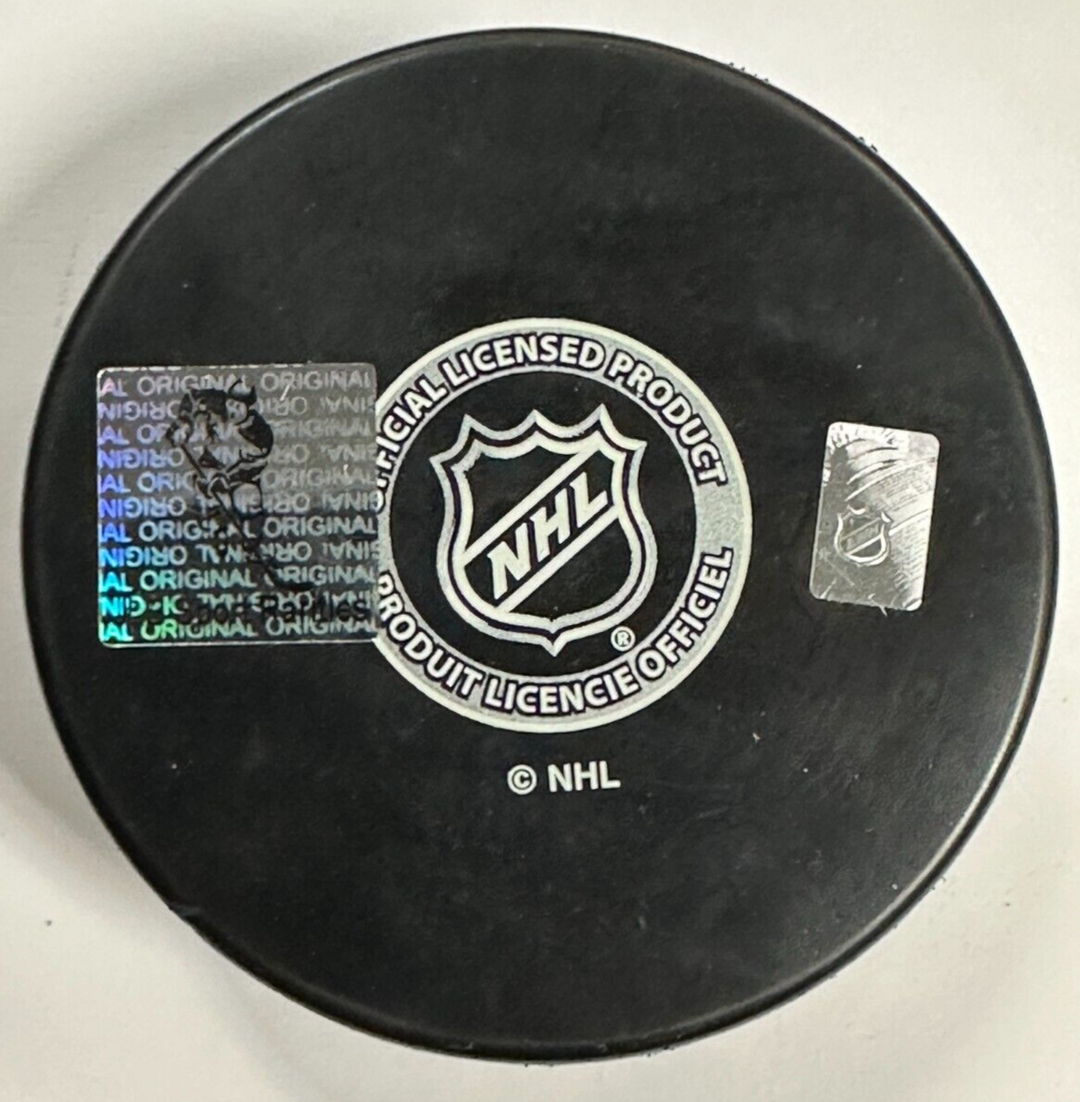 Billy Smith Autographed New York Islanders Hockey Puck HOF