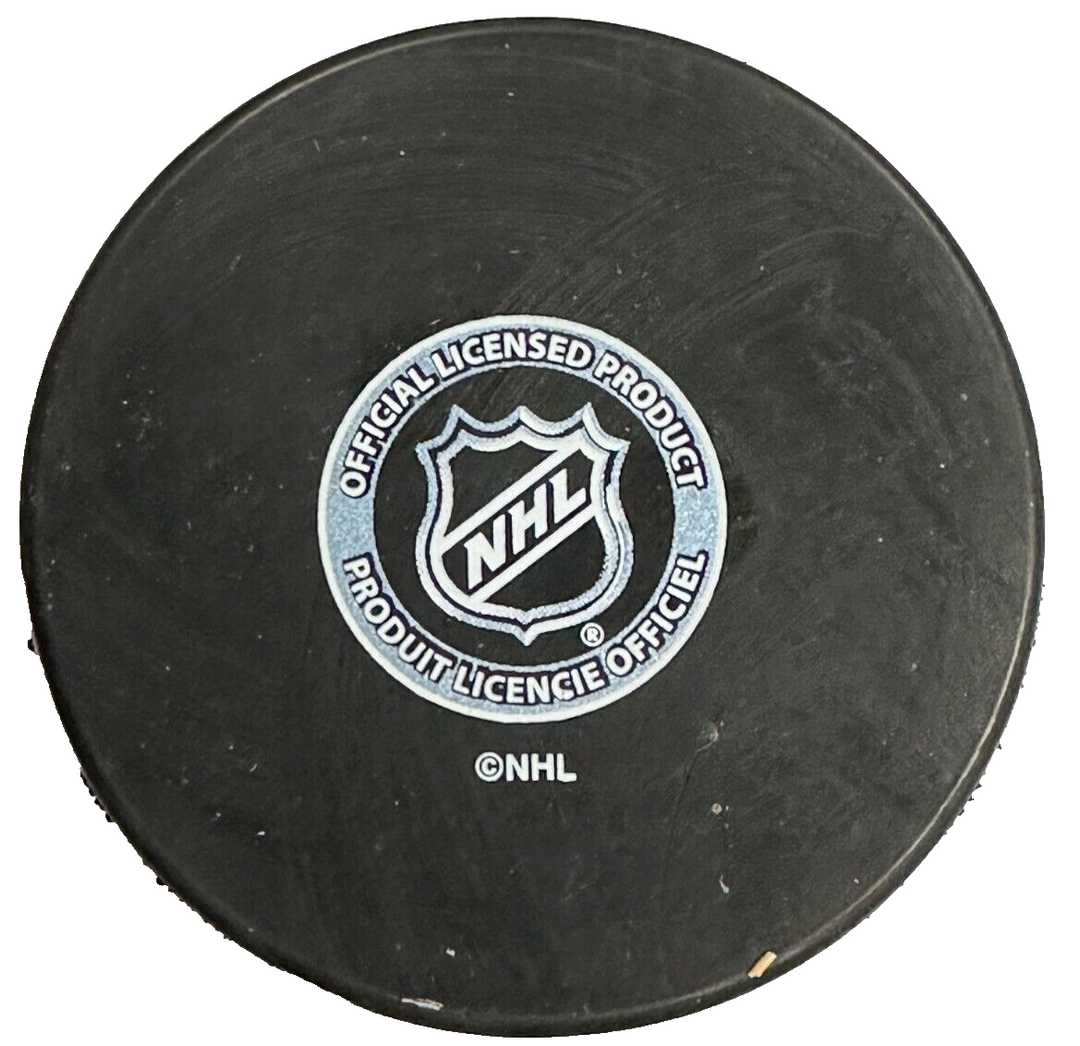 Dave Shaw Autographed Boston Bruins Hockey Puck NHL